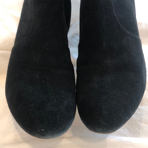 Delman black suede boots - Picture 3 of 5